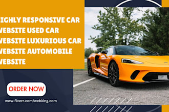 design a used car dealership website luxurious car website car rental website