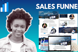build sales funnel in gohighlevel, system io, teachable kajabi website design