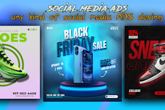 design social media posters, product banners, or ads