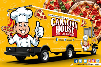 design custom truck wraps, food truck wraps, vehicle wraps and trailer wraps