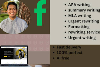 do urgent apa or mla papers, case studies and reports and proofread