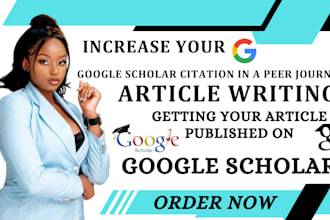 write and publish your article in a google scholar peer reviewed indexed journal