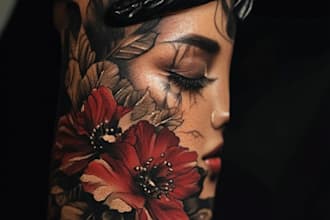 make custom tattoo designs as a professional artist
