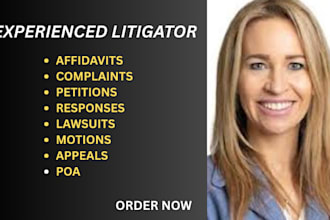 be your civil litigation lawyer and help you write complaints, lawsuits, motions