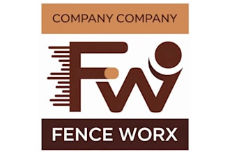 make clean fence company wordmark logo