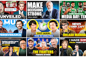 professional clickbait podcast and youtube thumbnail