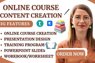 create online course content course curriculum training manual course creation