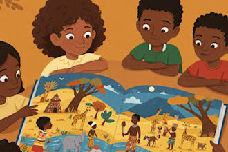 be ai children picture book illustrator children book editor african folklore