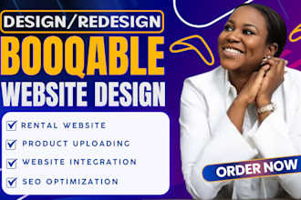 booqable website setup, booqable rental website design, online booking
