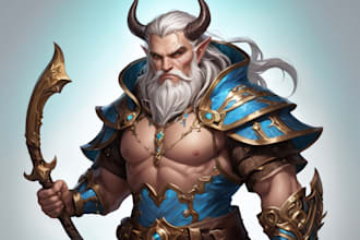 create fantasy character portrait art