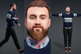 sculpt 3d metahuman 3d realistic face, model, metahuman rig ue4 metahuman daz 3d