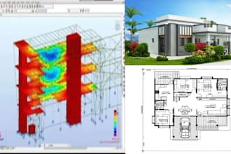do professional structural analysis and design in etabs with drawings