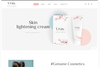 build attractive beauty skincare haircare makeup wellness item ecommerce website