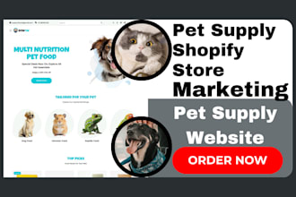 setup pet supply  shopify marketing via facebook ads tiktok ads tiktok shop
