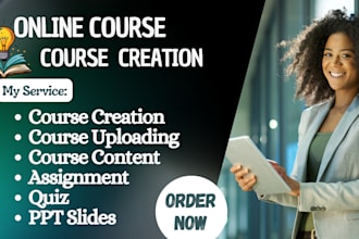 course creation, online course content creation, ppt, online course content