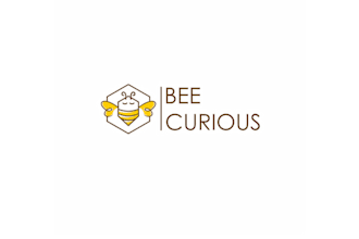 design simple elegant honey bee farm logo