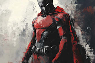draw your superhero character in comic style