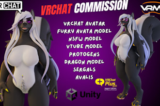 model 3d vrchat avatar, 3d vtuber, vrc avatar, furry nsfw model animaze vseeface