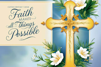 create custom christian t shirt design