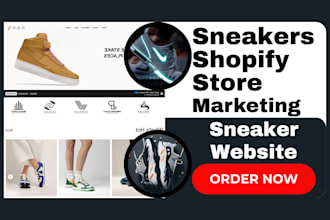 do sneakers store website  shoe shopify marketing facebook ads tiktok shop
