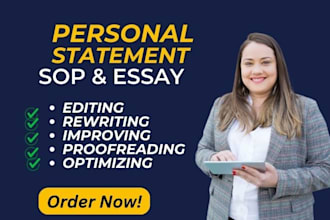 edit personal statements, grad school, admission essays, sop, letter of intent