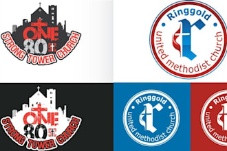 do modern christian ministry religious and church logo