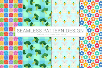 design seamless repeat vector pattern for textile