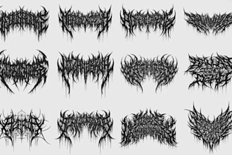 draw a death metal band logo