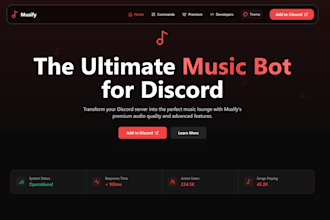 create custom websites for discord bots