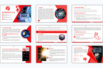 redesign powerpoint presentation, google slides, canva,pitch deck professionally
