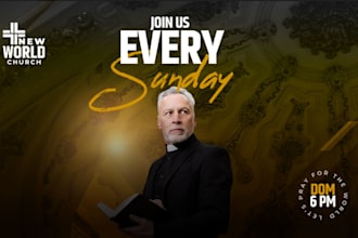 do creative exceptional church flyer, event flyer design, fb, ig poster design