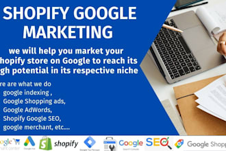 set google shopping ads search console shopify marketing SEO