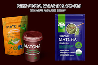 do design pouch, mylar bag, packaging design, weed, cannabis