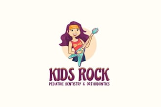 design awesome fun music logo