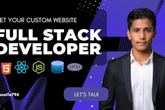 build or rebuild any type of website as full stack web developer, custom website
