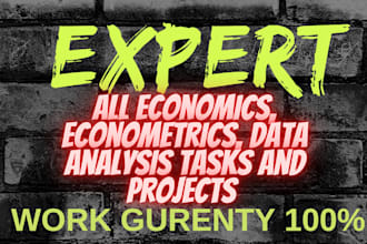 edit and proofread macroeconomics, microeconomics, and econometrics tasksthesis