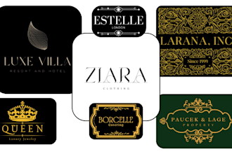 design a modern minimalist luxury brand logo