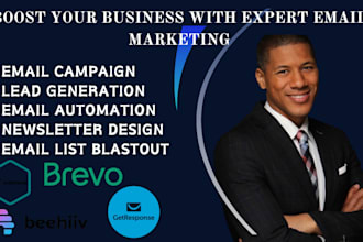setup mailchimp email marketing, automation landing page and newsletter designs