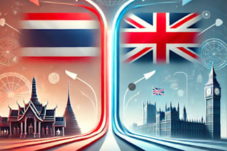 professionally translate english to thai and thai to english