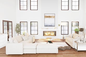 turn your 3d archviz rendering to realistic design,revit 3d interior walkthrough