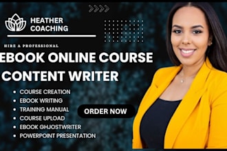 create masterclass online course content, ebook online course, training manual