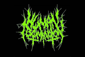 design your black, slamming, brutal, death metal band logo