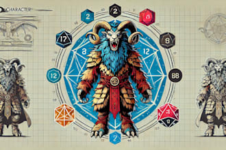 draw dnd character design