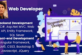 develop responsive web application by using asp net core mvc