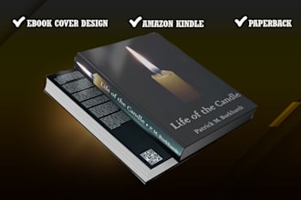 create unique book cover design, minimalist book cover, kindle cover, ebook
