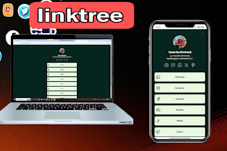 creat, setup and customize linktree bio link for instagram within 1 hour