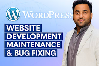 develop wordpress website, fix errors wordpress maintenance