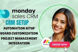 do monday crm automation project management board customization and setup