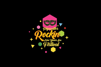 design modern new years festival logo