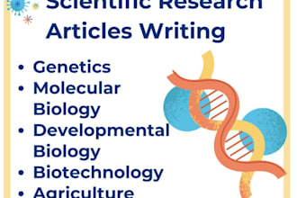 write articles on genetics and molecular biology